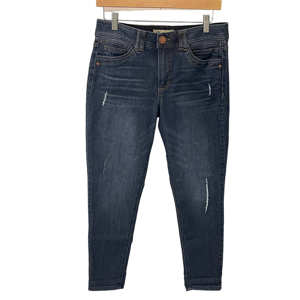 Democracy “Ab” Solution Jeans Women 8 Blue Skinny Dark Wash Stretch Slimming